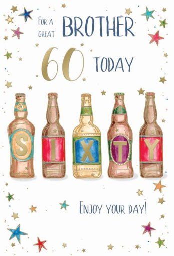 Picture of FOR A GREAT BROTHER ON YOUR 60TH BIRTHDAY CARD
